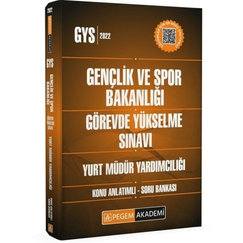 Pegem 2022 Gençlik Ve Spor Bakanlığı Görevde Yükselme Sınavı Konu Anlatımlı Soru Bankası Yurt Müdür Yardımcılığı (Iadesiz)