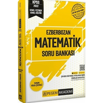 Pegem 2022 Genel Yetenek Genel Kültür Ezberbozan Matematik Soru Bankası (Iadesiz)