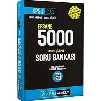 Pegem 2022 Kpss Genel Yetenek Genel Kültür Efsane 5000 Soru Bankası (Iadesiz)