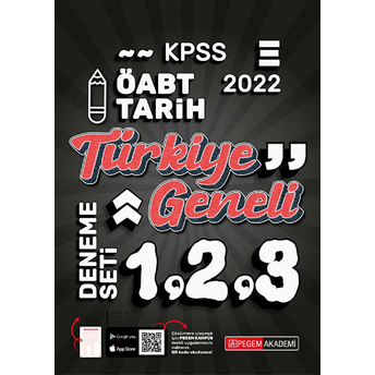 Pegem 2022 Kpss Öabt Tarih 1-2-3 (3'Lü Deneme) (Iadesiz)