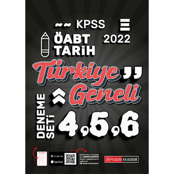 Pegem 2022 Kpss Öabt Tarih 4-5-6 (3'Lü Deneme) (Iadesiz)