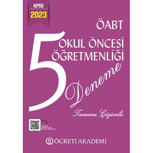 Pegem 2023 Kpss Öabt Okul Öncesi Öğretmenliği 5 Deneme