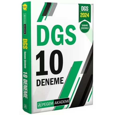 Pegem 2024 Dgs Tamamı Çözümlü 10 Deneme