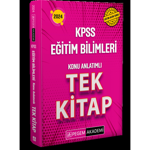 Pegem 2024 Kpss Eğitim Bilimleri Konu Anlatımlı Tek Kitap