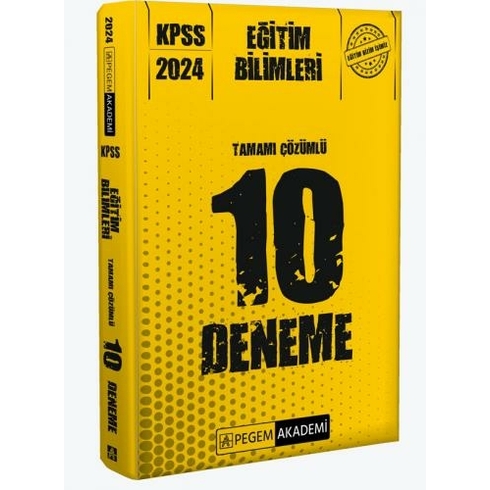 Pegem 2024 Kpss Eğitim Bilimleri Tamamı Çözümlü 10 Deneme