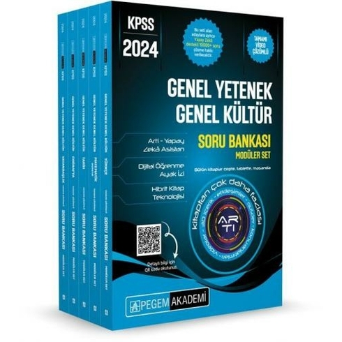 Pegem 2024 Kpss Genel Yetenek Genel Kültür Tamamı Çözümlü Soru Bankası Seti - 5 Kitap