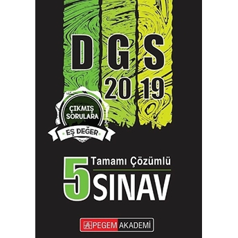 Pegem Akademi Dgs Eş Değer Çıkmış Sorular Tamamı Çözümlü 5 Deneme