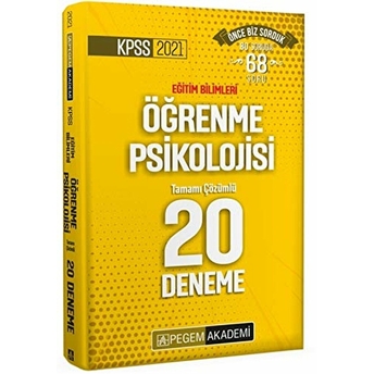 Pegem Akademi Kpss 2021 Eğitim Bilimleri Öğrenme Psikolojisi Tamamı Çözümlü 20 Deneme