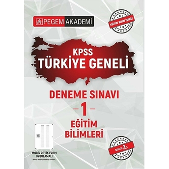 Pegem Akademi Yayıncılık 2021 Kpss Eğitim Bilimleri Türkiye Geneli Deneme Sınavı 1