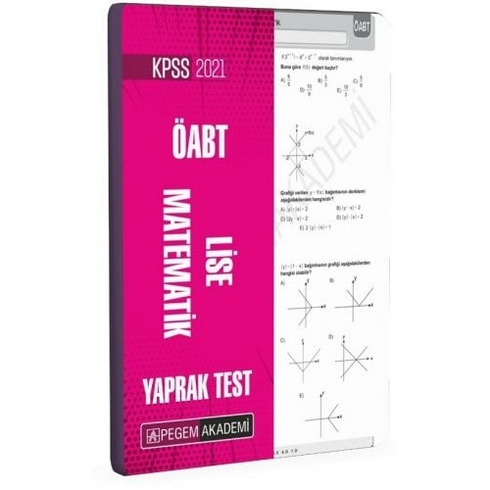 Pegem Akademi Yayıncılık 2021 Kpss Öabt Lise Matematik Yaprak Test