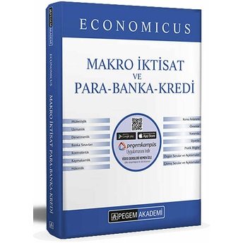 Pegem Akademi Yayıncılık 2022 Kpss A Grubu Economicus Makro Iktisat Ve Para-Banka-Kredi Konu Anlatımı - Dilek Erdoğan Kurumlu