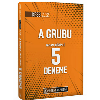 Pegem Akademi Yayıncılık 2022 Kpss A Grubu Tamamı Çözümlü 5 Deneme