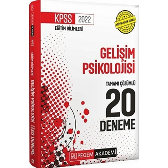 Pegem Akademi Yayıncılık 2022 Kpss Eğitim Bilimleri Gelişim Psikolojisi 20 Deneme