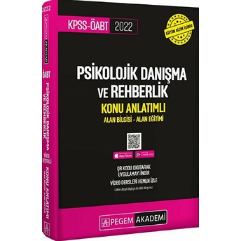 Pegem Akademi Yayıncılık 2022 Kpss Öabt Psikolojik Danışma Ve Rehberlik Konu Anlatımlı