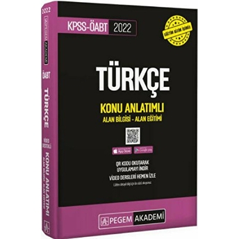 Pegem Akademi Yayıncılık 2022 Kpss Öabt Türkçe Konu Anlatımlı