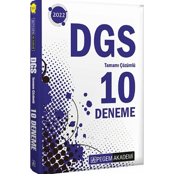 Pegem Akademi Yayıncılık 2023 Dgs Tamamı Çözümlü 10 Deneme