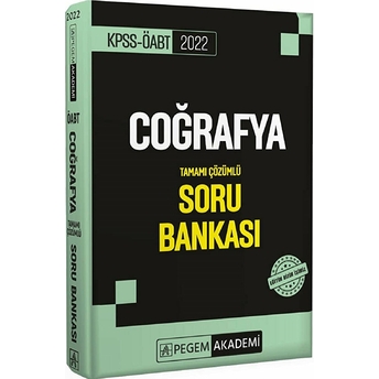 Pegem Akademi Yayınları 2022 Kpss Öabt Coğrafya Tamamı Çözümlü Soru Bankası