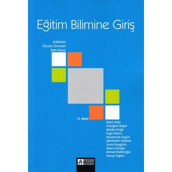 Pegem Eğitim Bilimine Giriş Komsiyon