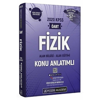 Pegem Kpss Öabt Fizik Video Destekli Konu Anlatımlı (Iadesiz)