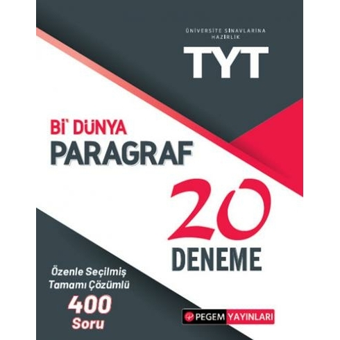 Pegem Tyt Bi Dünya Paragraf 20 Deneme