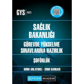 Pegem Yayınları 2023 Gys Sağlık Bakanlığı Şoförlük Konu Anlatımlı Soru Bankası Komisyon