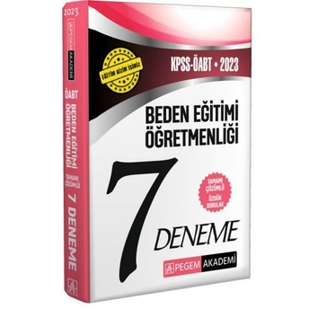 Pegem Yayınları 2023 Öabt Beden Eğitimi Öğretmenliği Tamamı Çözümlü 7 Deneme Komisyon