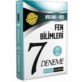 Pegem Yayınları 2023 Öabt Fen Bilimleri 7 Deneme Çözümlü Komisyon