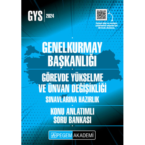 Pegem Yayınları 2024 Gys Genelkurmay Başkanlığı Konu Anlatımlı Soru Bankası Komisyon