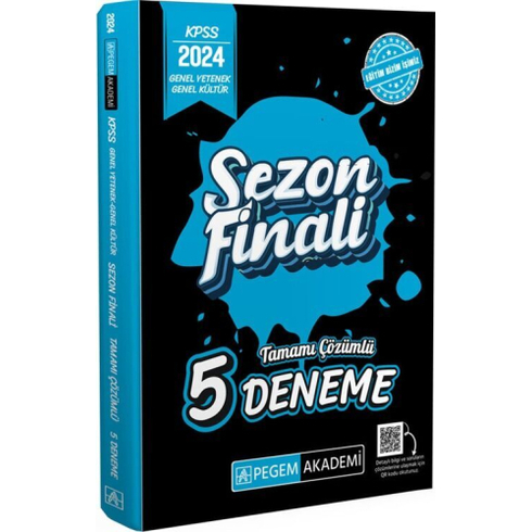 Pegem Yayınları 2024 Kpss Genel Yetenek Genel Kültür Sezon Finali Tamamı Çözümlü 5 Deneme Komisyon