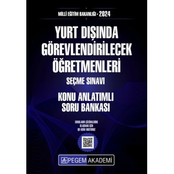 Pegem Yayınları 2024 Meb Yurt Dışında Görevlendirilecek Öğretmenleri Seçme Sınavı Konu Anlatımlı Soru Bankası Komisyon