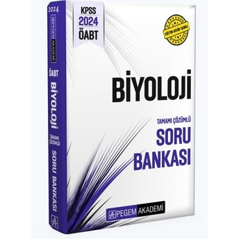 Pegem Yayınları 2024 Öabt Biyoloji Öğretmenliği Tamamı Çözümlü Soru Bankası Komisyon