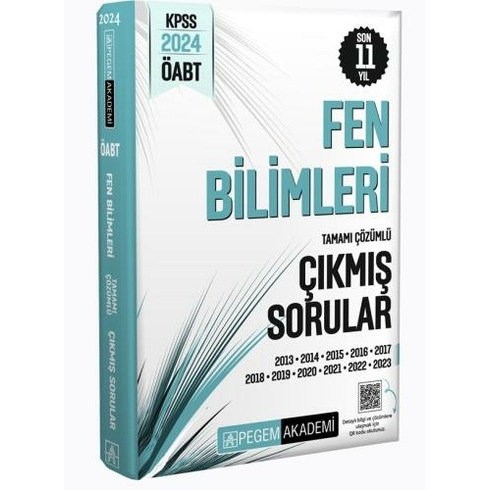 Pegem Yayınları 2024 Öabt Fen Bilimleri Tamamı Çözümlü Çıkmış Sorular Komisyon