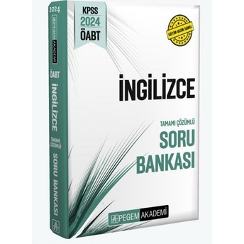 ​Pegem Yayınları 2024 Öabt Ingilizce Öğretmenliği Tamamı Çözümlü Soru Bankası