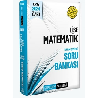 Pegem Yayınları 2024 Öabt Lise Matematik Tamamı Çözümlü Soru Bankası Komisyon