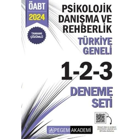 Pegem Yayınları 2024 Öabt Psikolojik Danışma Ve Rehberlik Tamamı Çözümlü Türkiye Geneli 1-2-3 Deneme Seti Komisyon