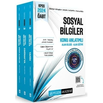 Pegem Yayınları 2024 Öabt Sosyal Bilgiler Konu Anlatımlı Modüler Set 3 Kitap Komisyon