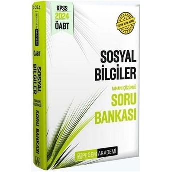 Pegem Yayınları 2024 Öabt Sosyal Bilgiler Öğretmenliği Tamamı Çözümlü Soru Bankası Komisyon