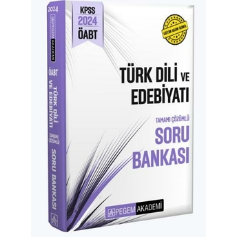 ​Pegem Yayınları 2024 Öabt Türk Dili Ve Edebiyatı Tamamı Çözümlü Soru Bankası Komisyon