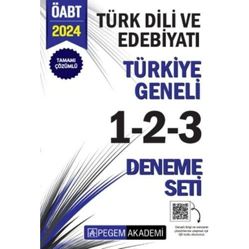 Pegem Yayınları 2024 Öabt Türk Dili Ve Edebiyatı Tamamı Çözümlü Türkiye Geneli 1-2-3 Deneme Seti Komisyon