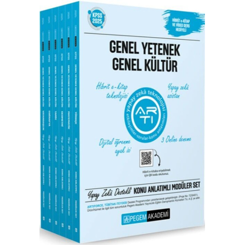 Pegem Yayınları 2025 Kpss Genel Yetenek Genel Kültür Konu Anlatımlı Modüler Set (6 Kitap) Komisyon