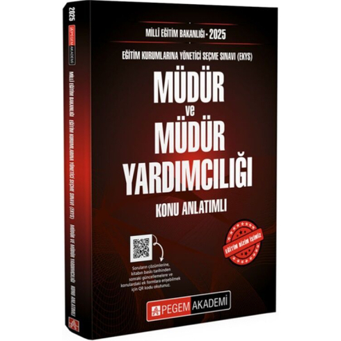 Pegem Yayınları 2025 Meb Ekys Müdür Ve Müdür Yardımcılığı Konu Anlatımlı Komisyon