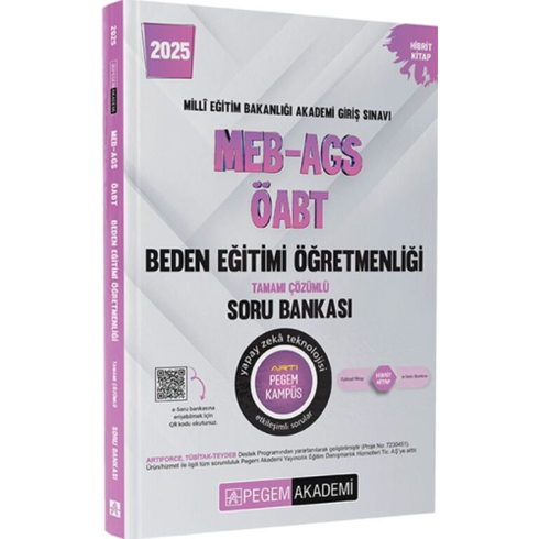 ​Pegem Yayınları 2025 Öabt Beden Eğitimi Öğretmenliği Tamamı Çözümlü Soru Bankası Komisyon