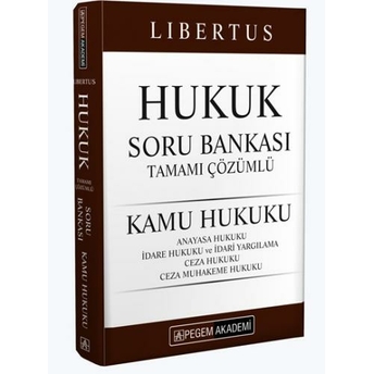 Pegem Yayınları Kpss A Grubu Libertus Hukuk Kamu Hukuku Soru Bankası Çözümlü Komisyon