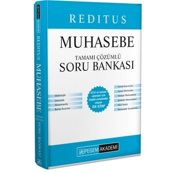 Pegem Yayınları Kpss A Grubu Reditus Muhasebe Tamamı Çözümlü Soru Bankası Saadet Erdem
