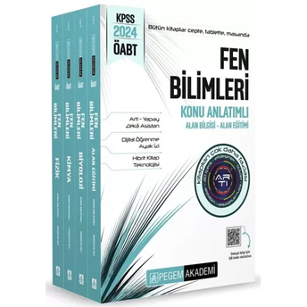 Pegem Yayınları Öabt Fen Bilimleri Konu Anlatımlı (4 Kitap) Komisyon