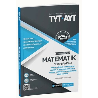 Pegem Yayınları Tyt Ayt Matematik Mantık Kümeler Fonksiyonlar Soru Bankası Komisyon