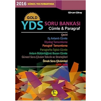 Pelikan Gold Yds Soru Bankası Cümle - Paragraf 2016 Gürcan Günay