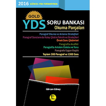 Pelikan Gold Yds Soru Bankası Okuma Parçaları 2016 Gürcan Günay