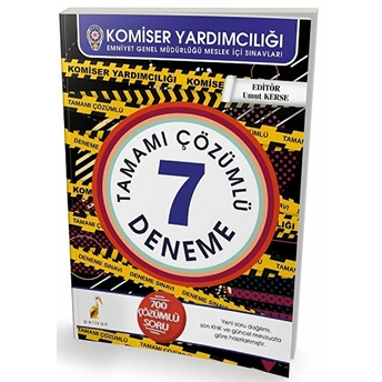 Pelikan Komiser Yardımcılığı 7 Çözümlü Deneme Sınavı Umut Kerse