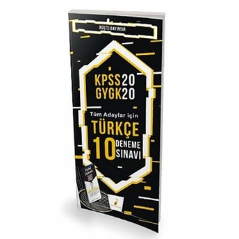 Pelikan Kpss 2020 Gygk - Tüm Adaylar Için Türkçe 10 Deneme Sınavı (Yeni) Rüştü Bayındır